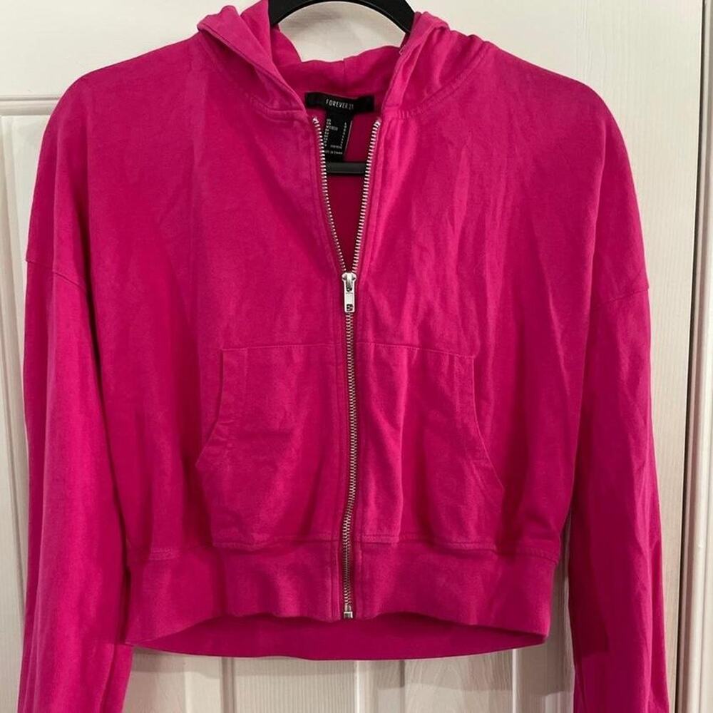 Forever 21 pink zip up